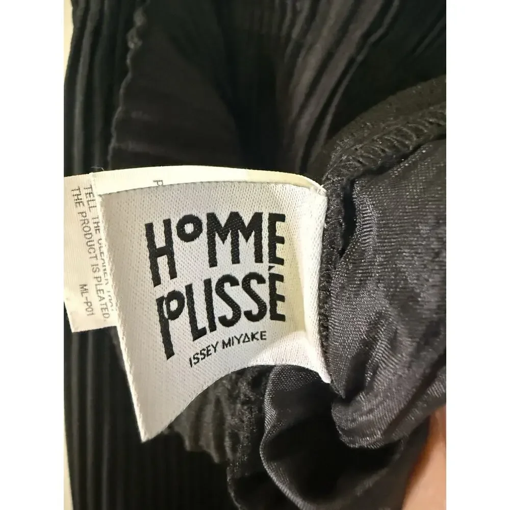 Homme Plissé Issey Miyake Black Pleated Pants Size 1